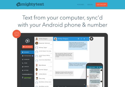 mightytext.net